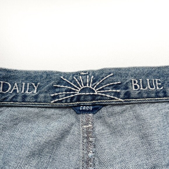Daily Blue Easy Jeans Wide Leg Pacific Blue Wash Size 28 - Picture 6 of 13